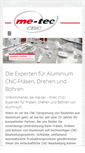 Mobile Screenshot of me-tec.de